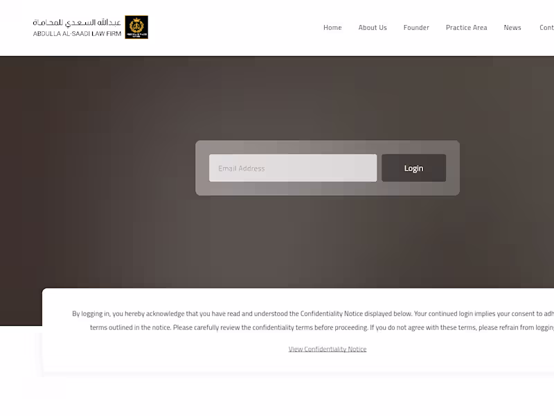 Cover image for Abdulla Al Saadi Law Firm