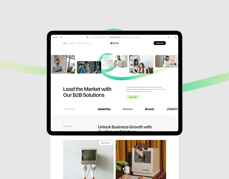 Cover image for Bloc Agency Brand Identity & Web Design