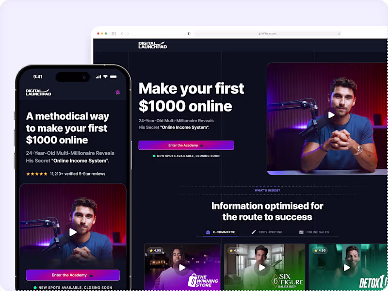 Cover image for A Collection of High-CRO Landing Pages | Figma | Webflow 