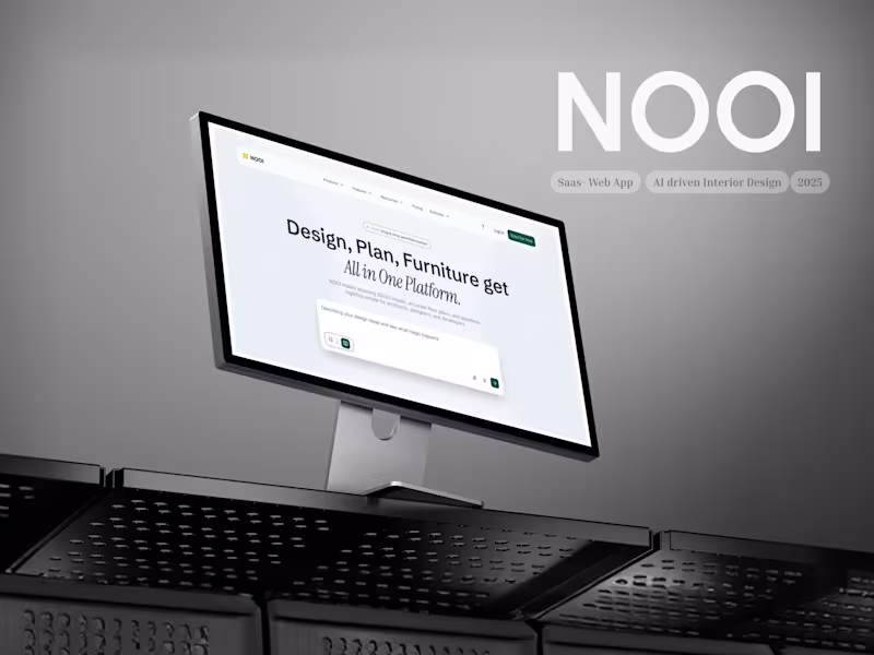 Cover image for NOOI — AI-Powered Home Design & Planning Platform