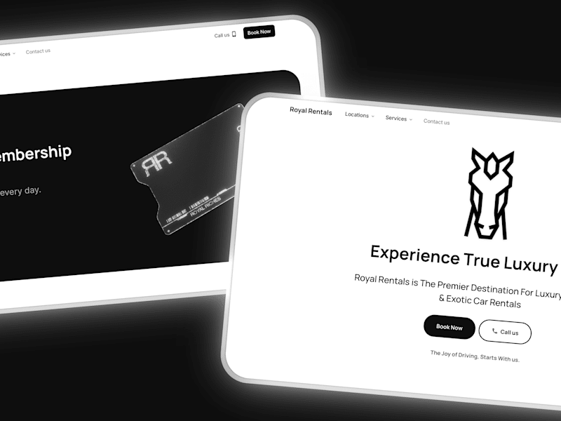 Cover image for Brand Identity + Web Design / Development For Royal Rentals