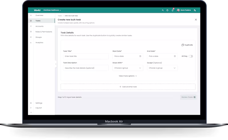 Cover image for We4U Task Management Redesign: Improving Efficiency