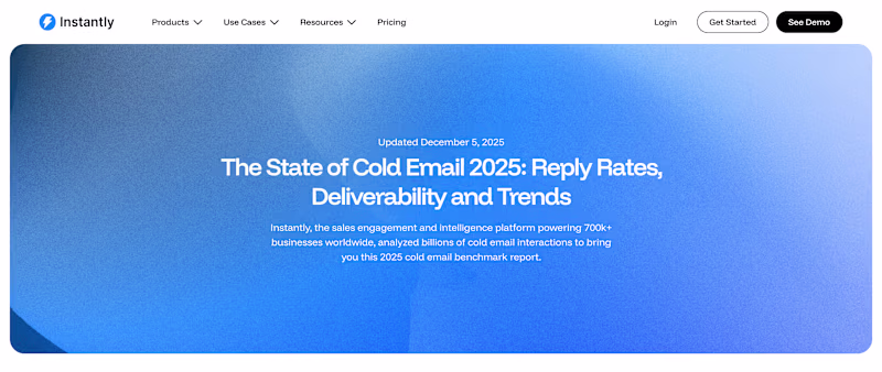 Cover image for Landing Page Design for Instantly