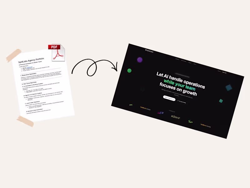 Cover image for Transform Your PDF Portfolio into a High-Converting Website