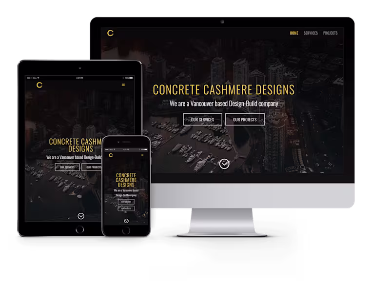 Cover image for Concrete Cashmere Web Design