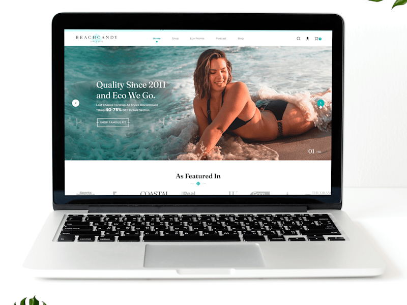 Cover image for 💎 Beach Candy - eCommerce Website Design (UI/UX)