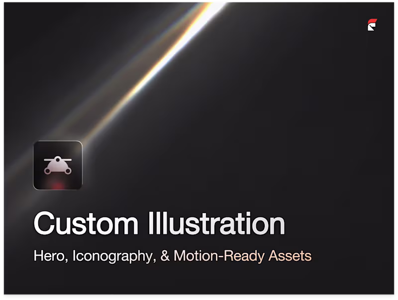 Cover image for Custom Illustration  — Hero, Iconography, & Motion-Ready Assets
