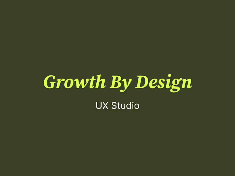Cover image for Conversion UI/UX Design Studio for Growth Stage Startups