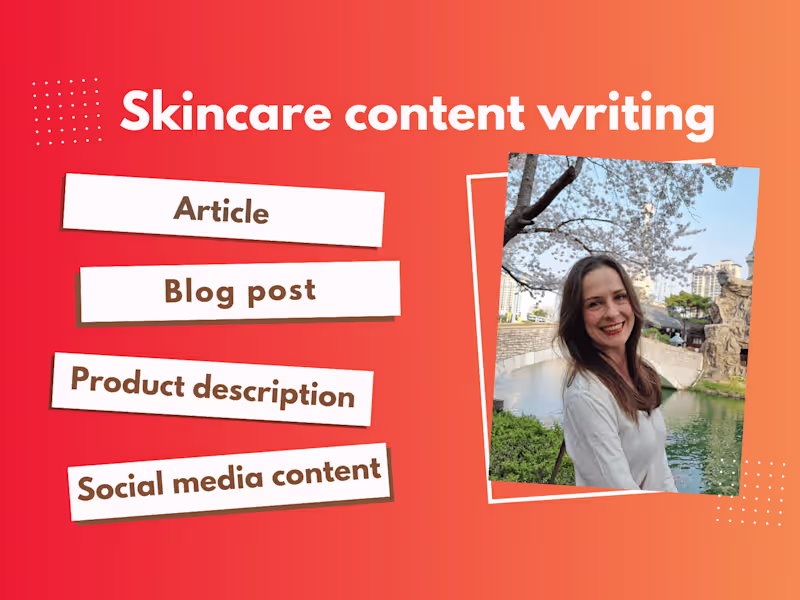 Cover image for High-Quality Custom Skincare Content for Your Audience