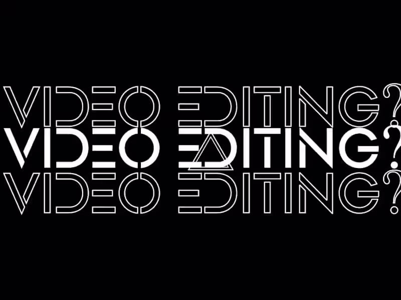 Cover image for Video Editing