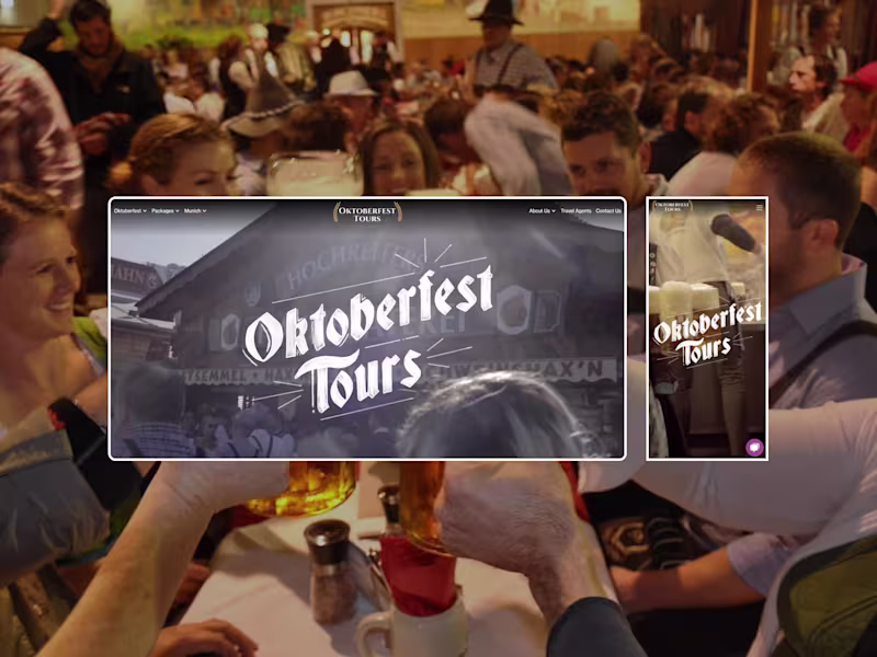 Cover image for Oktoberfest Tours Website