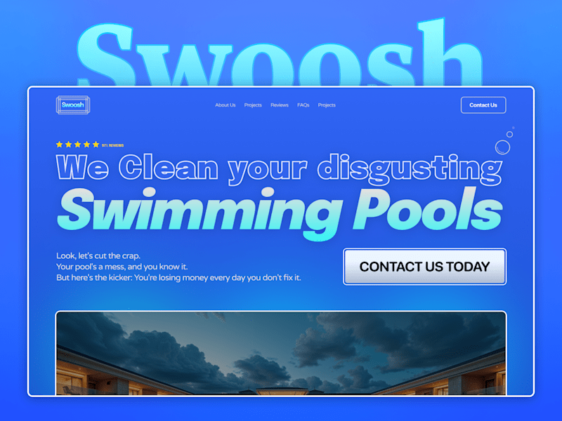 Cover image for Landing Page for Pool Cleaning Services 