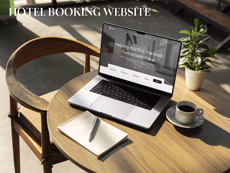 Cover image for Hotel Booking Web Design