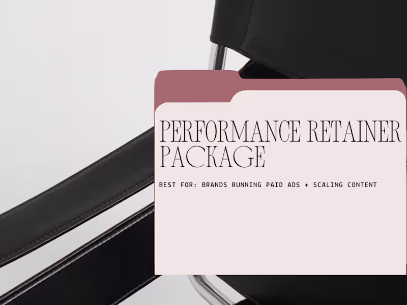 Cover image for Performance Retainer Package