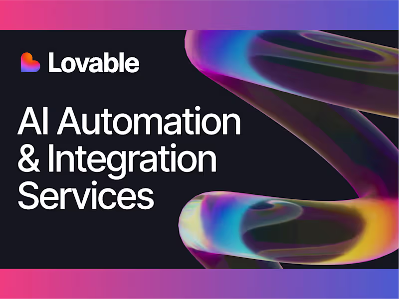 Cover image for AI Automation & Integration Services