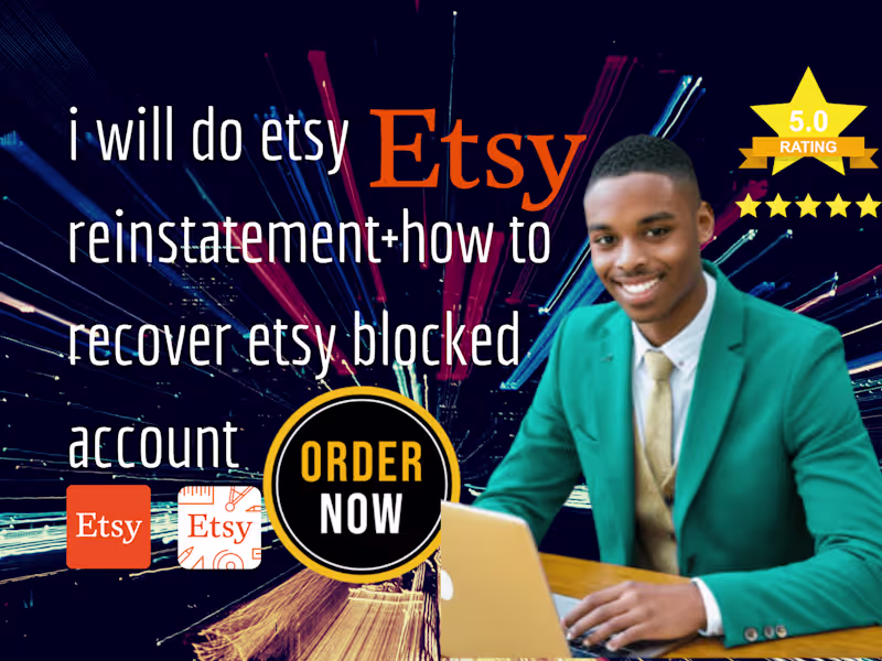 Cover image for i will do etsy reinstatement+how to recover etsy blocked account