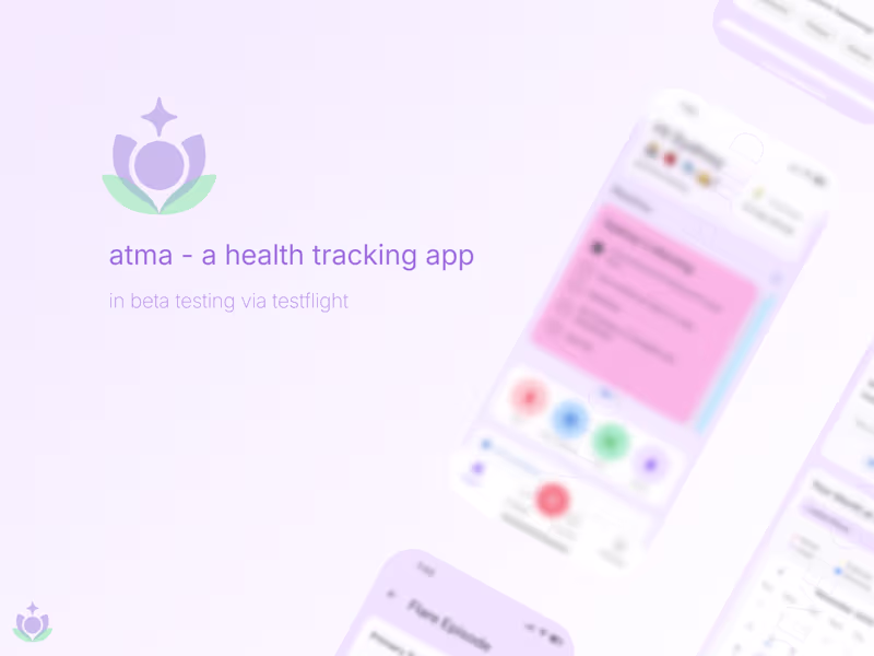 Cover image for Atma - Health Tracking App