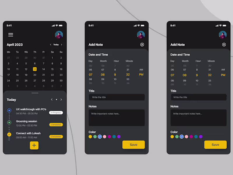 Cover image for Notes mobile app Design