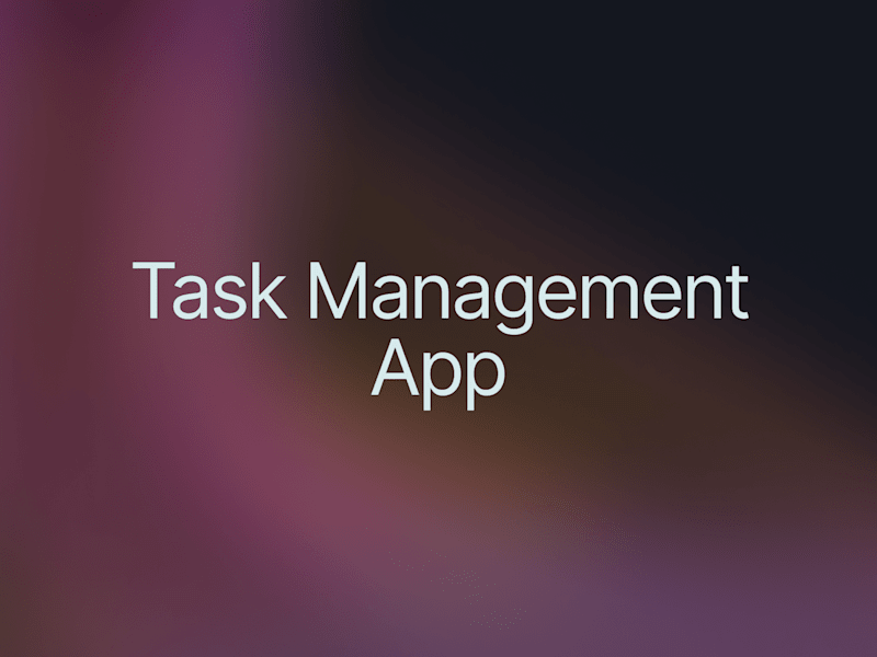 Cover image for Task Management App