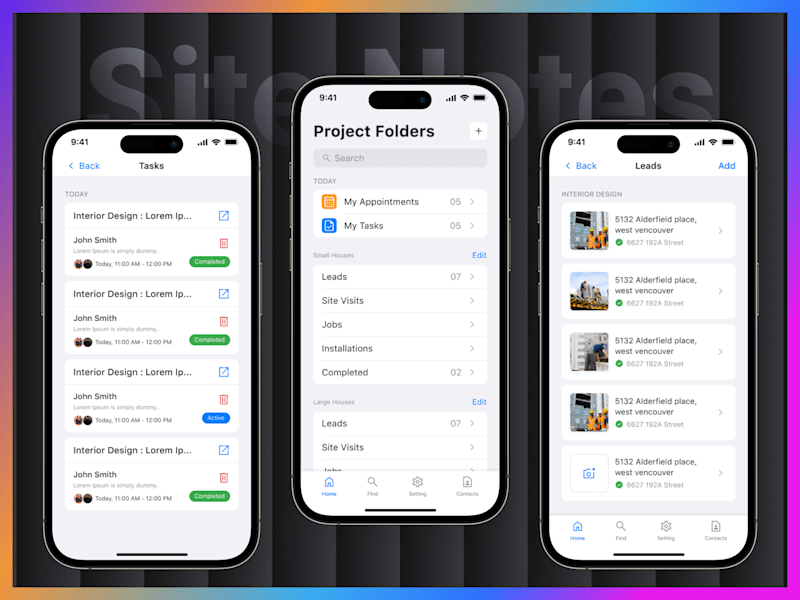 Cover image for UI/UX Design for SiteNote App