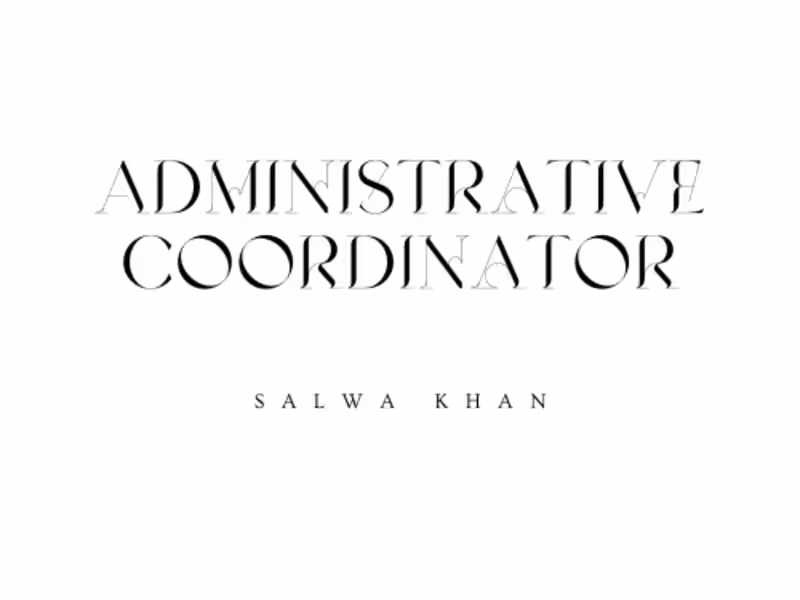 Cover image for Administrative Coordinator