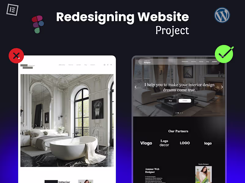 Cover image for I redesigned a Website for an Interior Designer | WordPress