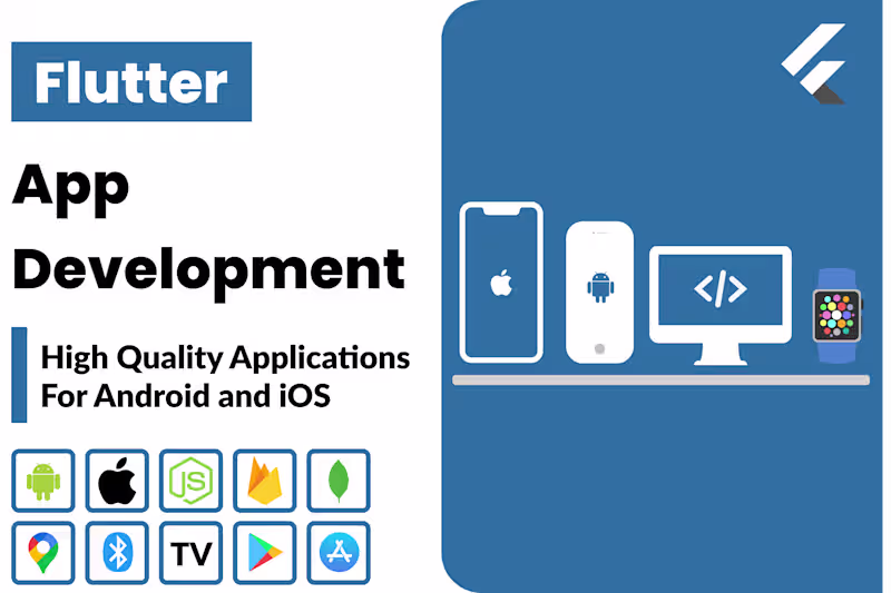 Cover image for I will develop android and ios mobile apps using flutter