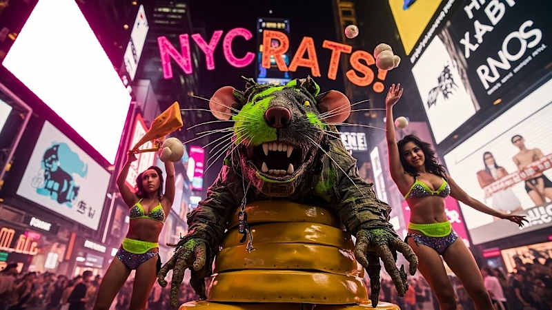 Cover image for Big Ass RATS Taking Over NEW YORK CITY