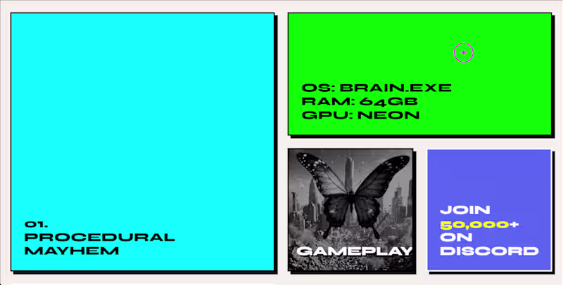 Cover image for Neobrutalist Gaming Community UI Concept
A