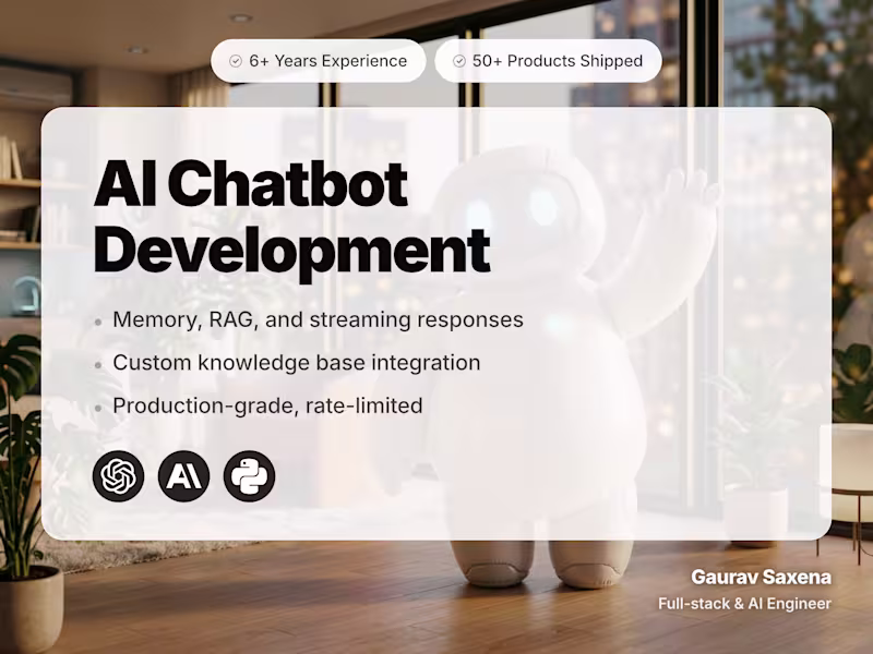Cover image for AI Chatbot Development