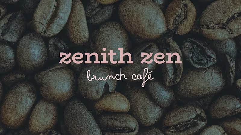 Cover image for Zenith Zen Brunch Café // Restaurant Brand Identity :: Behance