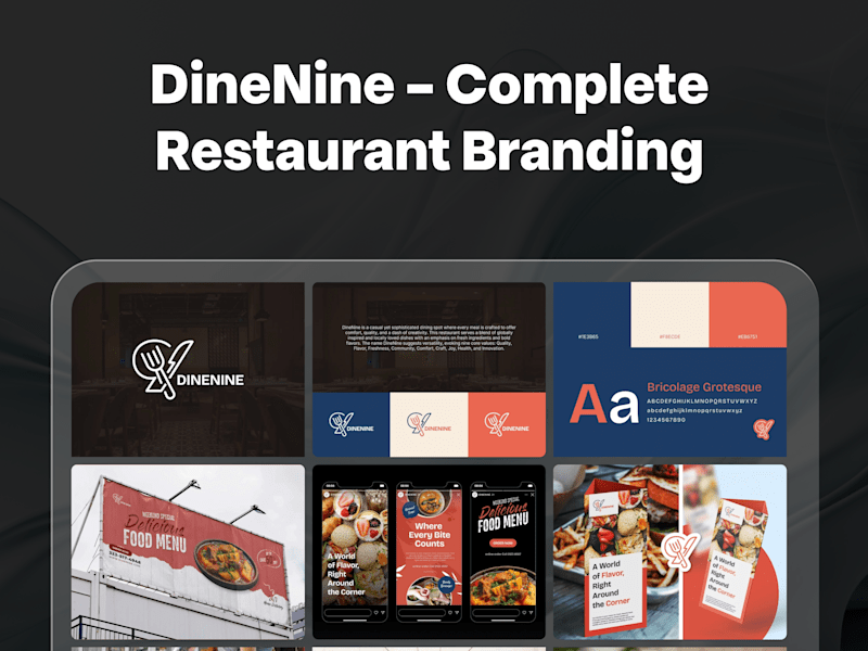 Cover image for DineNine – Complete Restaurant Branding