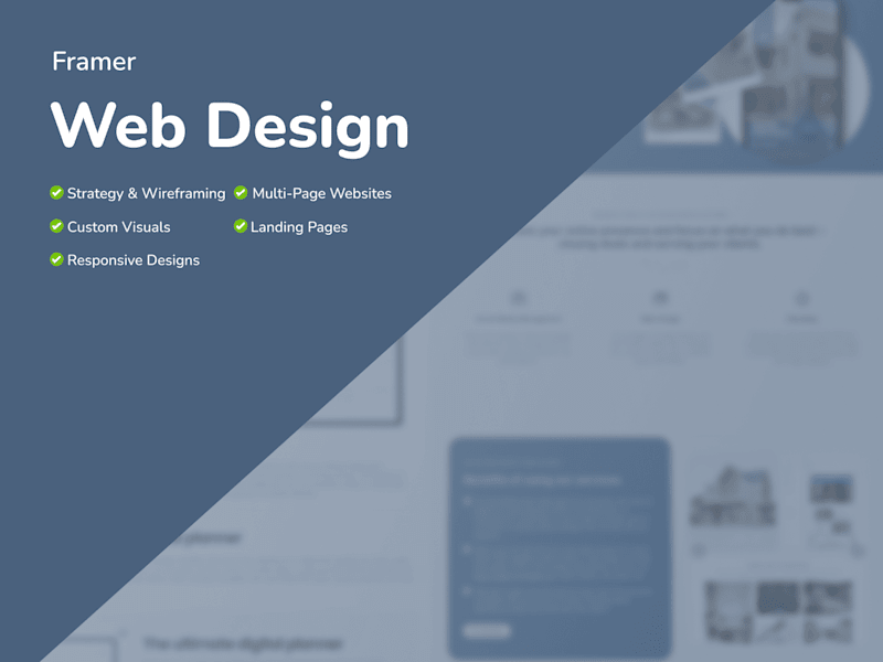 Cover image for Framer Website Design