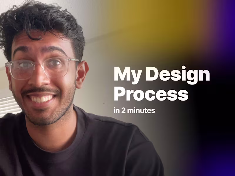 Cover image for My Design Process & CV