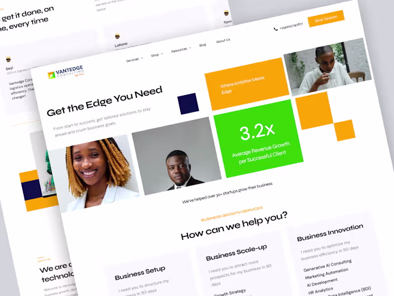 Cover image for Vantedge Consulting | Web Design + WordPress 