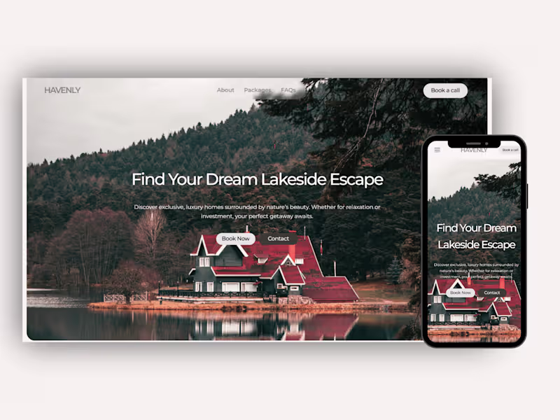Cover image for Real Estate Landing Page Design