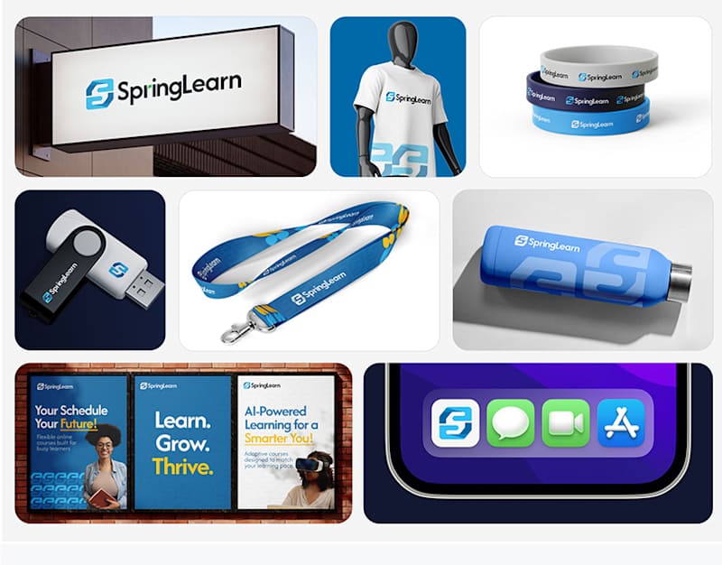 Cover image for A complete brand identity for SpringLearn