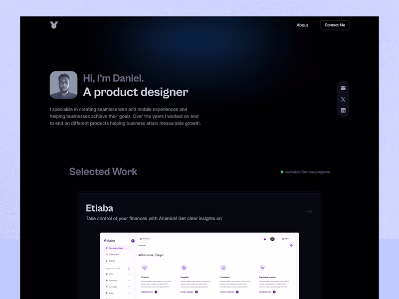 Cover image for Portfolio Website Design and Development in Framer
