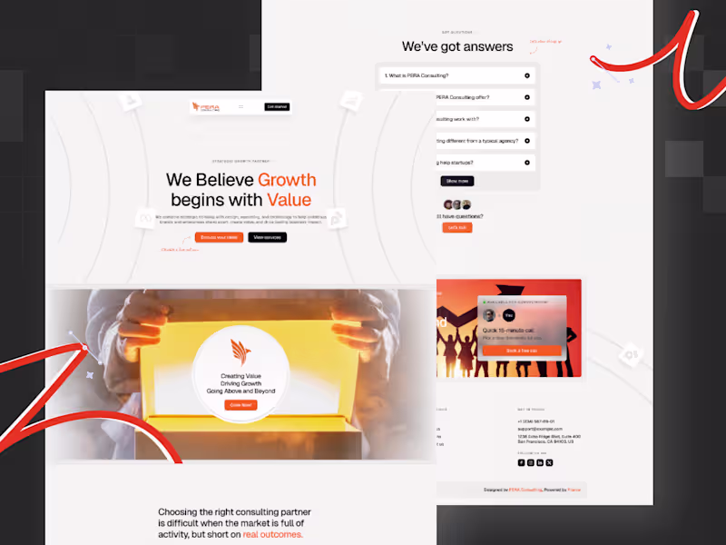 Cover image for PERA Consulting – Framer Website