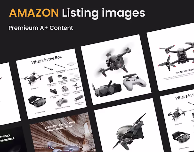 Cover image for Amazon Premium A+ content - DJI FPV Drone