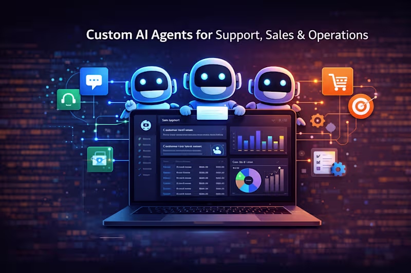 Cover image for Custom AI Agents for Support, Sales & Operations