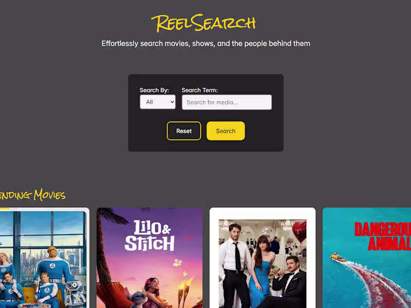 Cover image for Reel Search
