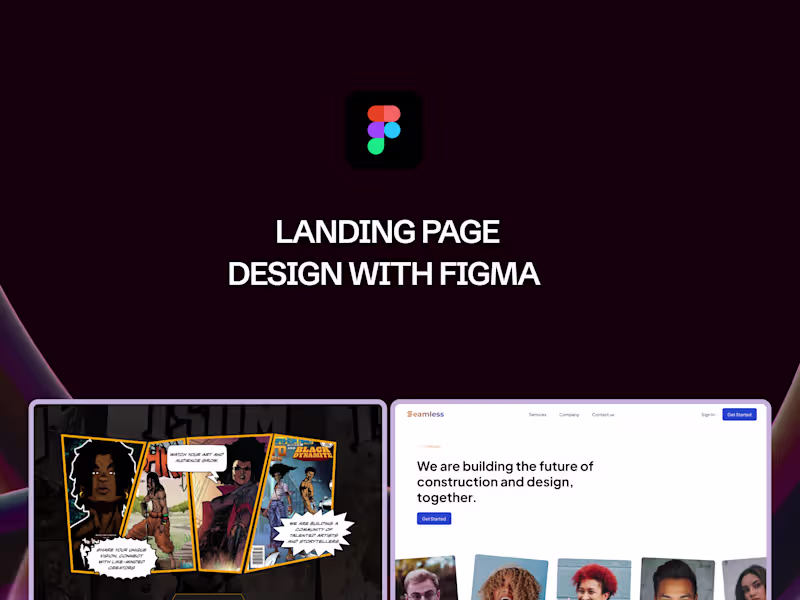Cover image for Landing Page Design with Figma