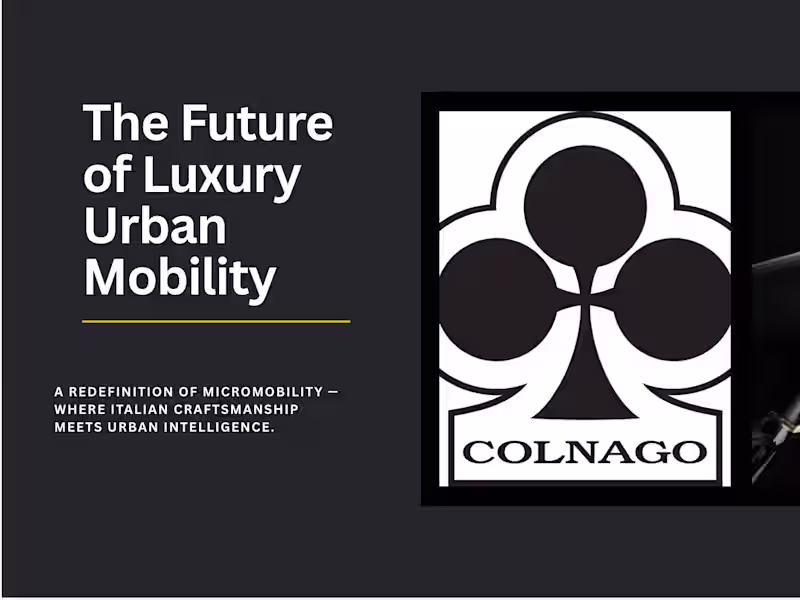 Cover image for Colnago Innovation Project