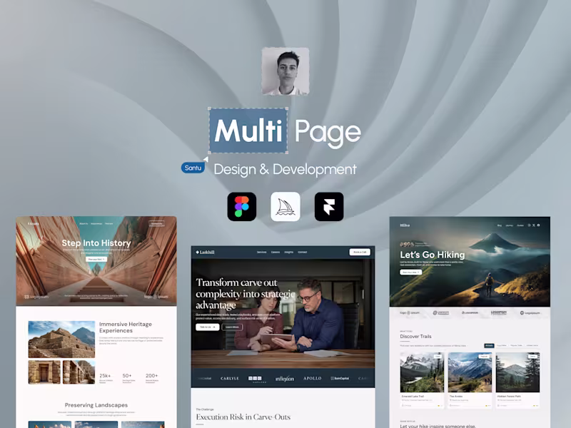 Cover image for Multi-page Website design & Framer development