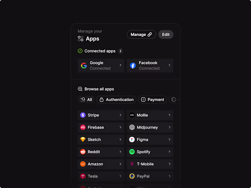Cover image for Integrations Panel for SaaS Tool