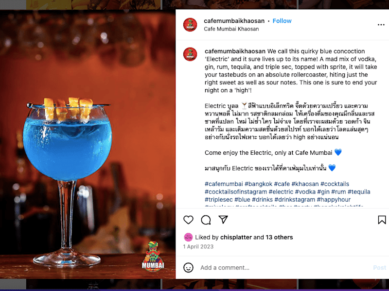 Cover image for Social Media Copywriting for Cafe Mumbai