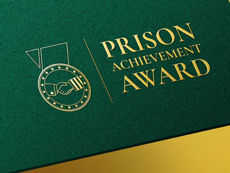 Cover image for Prison Achievement Award