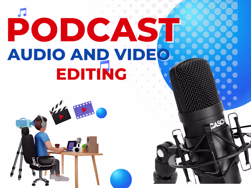 Cover image for Podcast Editing (audio and/or video)