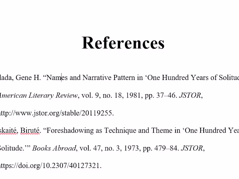 Cover image for Reference Page or Bibliography Editing